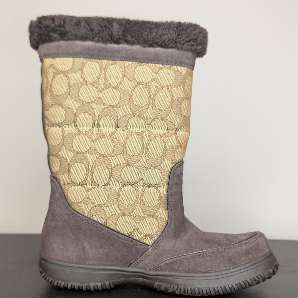 Coach Women's Sherman Signature Cold Weather Boots Size 6B - Picture 7 of 9